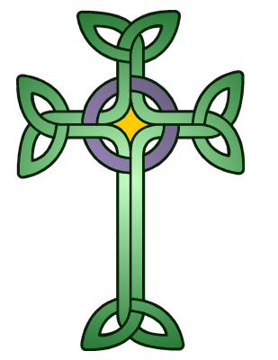 Green Celtic Cross